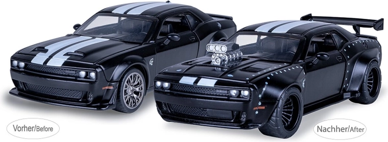 Jamara Dodge Challenger SRT Jailbreak metal model 1:36 black