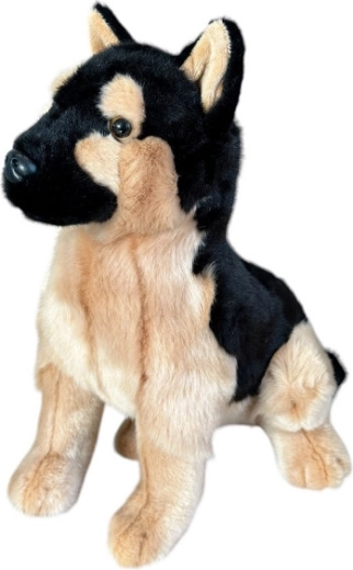 Plišana igračka pas – njemački ovčar, sjedeći 28 cm