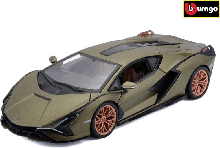 Bburago Lamborghini Sián FKP 37 u mjerilu 1:24, matirano zelene boje