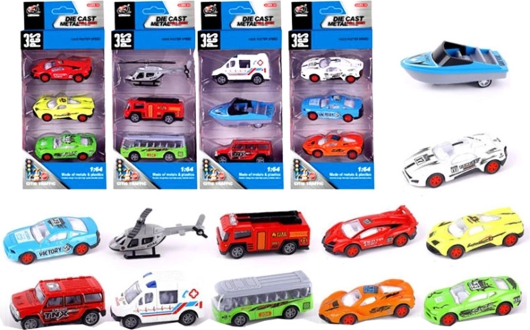 Set metalno-plastičnih autića – 3 kom