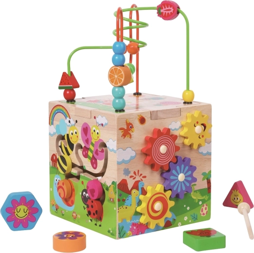 2Kids Toys motorička kocka s labirintom – veseli životinjski motivi