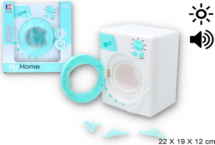Children's kitchen set with washing machine