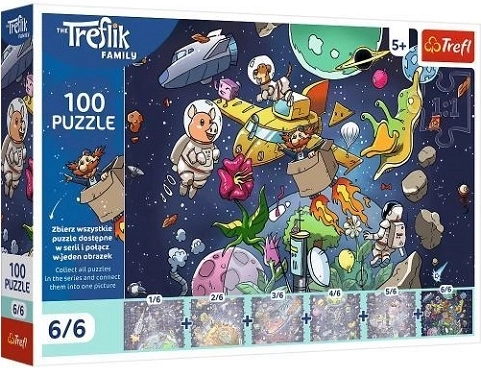 Trefl Puzzle The Treflik Family: Uncle in Space (100 pieces)
