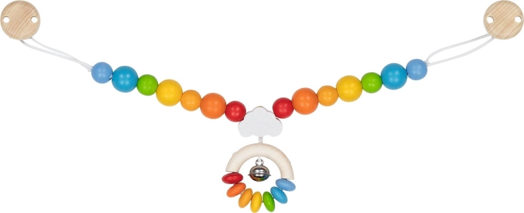 Rainbow stroller chain with clips - 1 piece