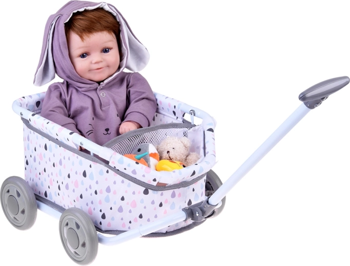 Mekana tekstilna košara s praktičnim prostorom za pohranu