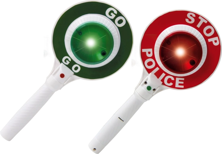 Jamara police signal paddle STOP/GO with light - 1 piece