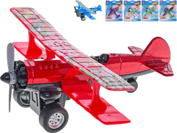 Metalni model aviona sa povratnim mehanizmom 10 cm