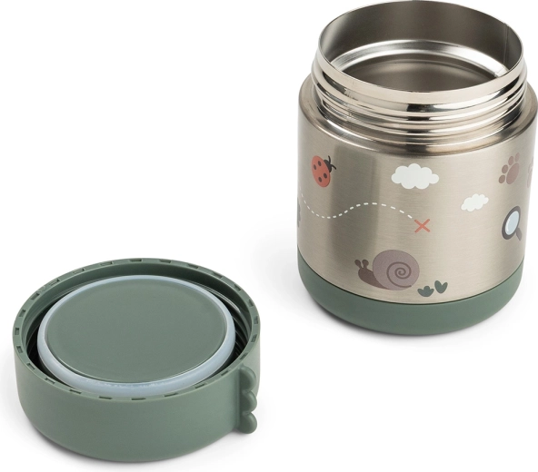 Done by Deer Tiny trails Green Food Thermos 300 ml