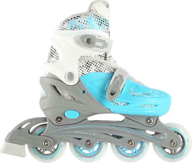 Growing skates with 4-step size adjustment