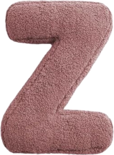 MEALINI plush letter Z pink