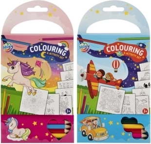 Moxy Coloring Book with Colored Pencils (60 sheets, 5 pcs) 3+