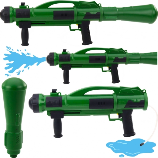 Vodeni pištolj Bazooka s pumpom, 73 cm, zeleni