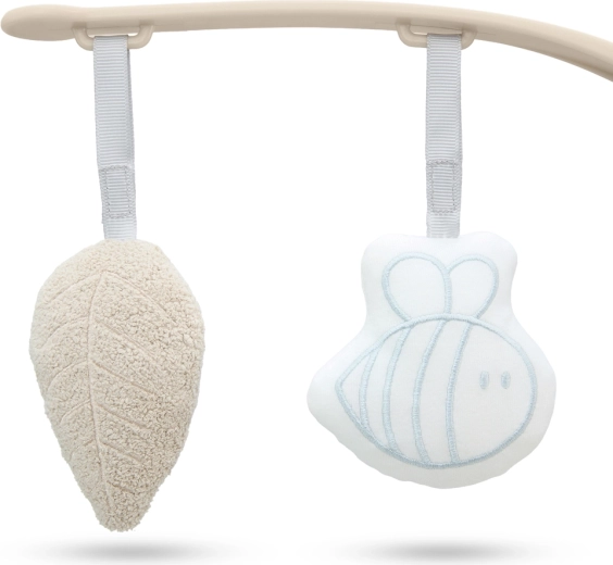 Toy bar with 2 hanging toys