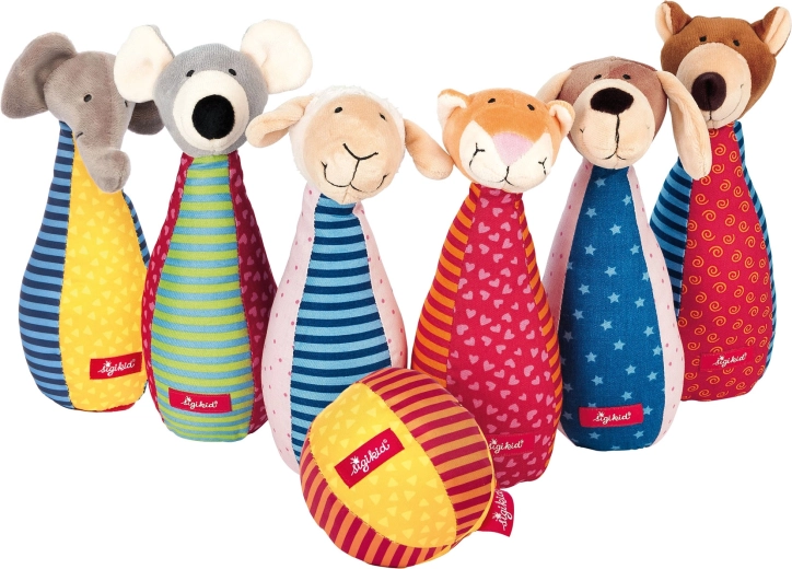 Mekani čunjevi za djecu Sigikid – patchwork set sa životinjicama