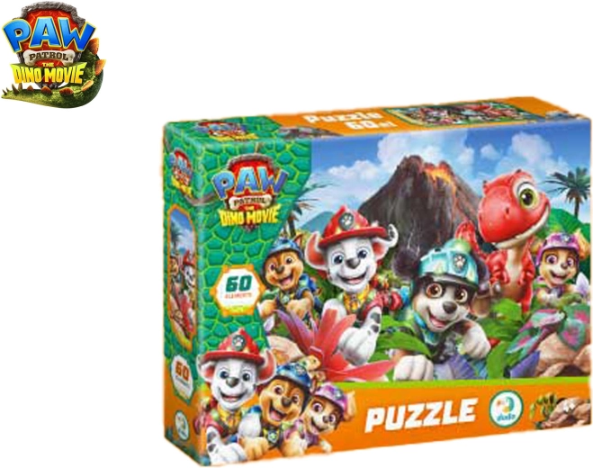 Puzzle Paw Patrol Tlapkova patrola: Dino film, 60 dijelova (32 × 23 cm)