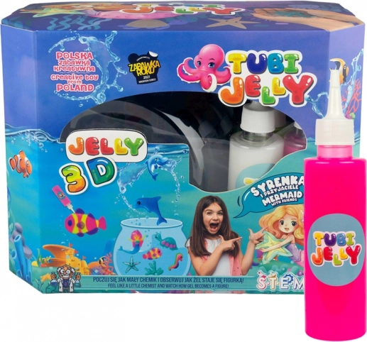 Tubi Jelly – kreativni set 8 boja s velikim akvarijem Morska vila