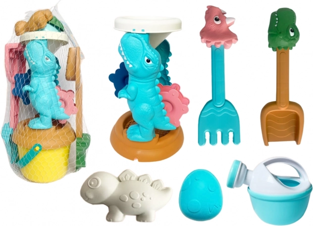 Dječji set za pijesak s dinosaurovim mlincem, kantom i kalupima