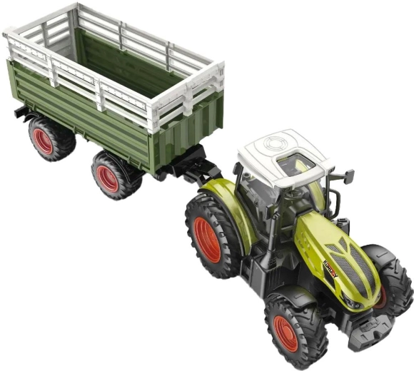 BUDDY TOYS RC Tractor with Front Loader and Tipping Trailer
