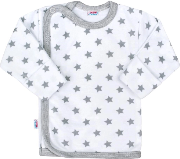Kojenečka košuljica New Baby Classic II siva sa zvjezdicama