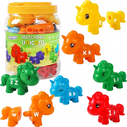 Montessori edukativni set Jednorog za slaganje "Spoji slova" 13 kom