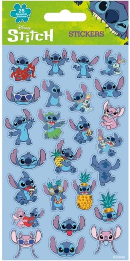 naljepnice Lilo i Stitch plave 25 kom