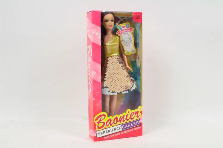 Doll in sequin disco dress