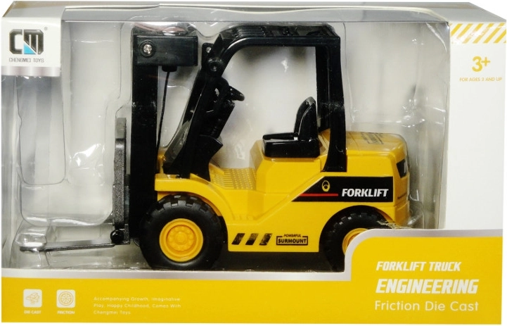 Ride-on forklift with friction drive