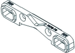 JAMARA X3 Rear Lower Suspension Mount 7075 CNC