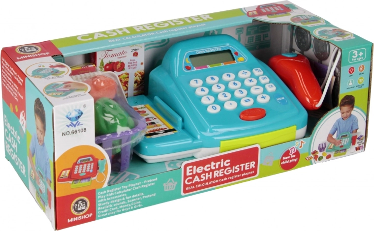 Electric cash register for playing store