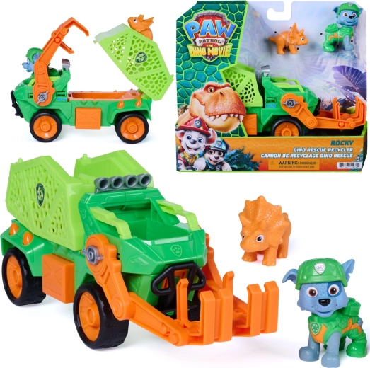 Spin Master Psići u ophodnji Dino Rescue Rockyjevo vozilo za reciklažu s figuricama 23 cm