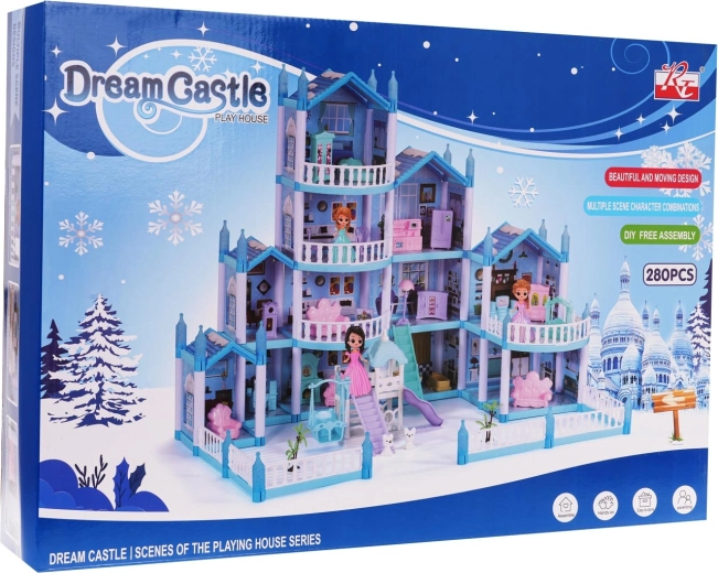 Zimska vila za lutke s priborom