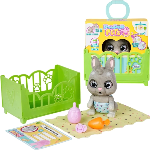 Pamper Petz interactive rabbit with drinking function, diaper and accessories