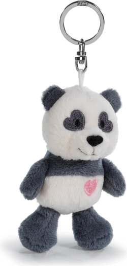 Plišana privjesnica/pokrivka za ključeve panda sa srčekom 10 cm NICI