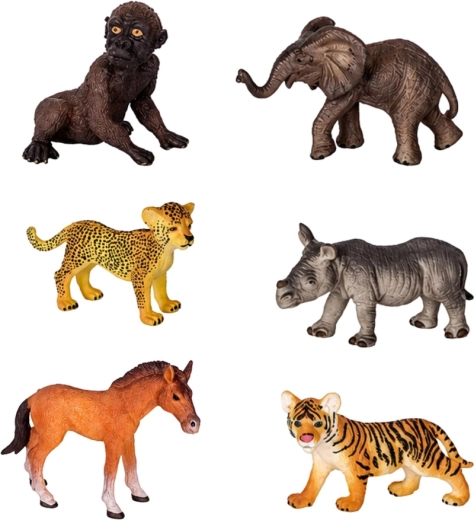 6 realističnih figurica divljih životinja