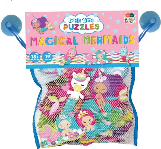 Kupaonske puzzle za kadu s morskim sirenama Buddy & Barney