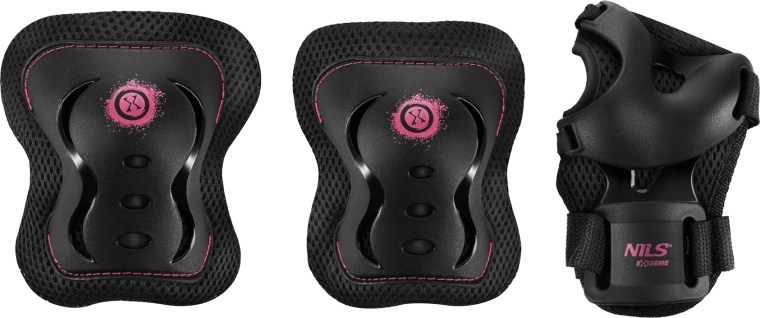 Set štitnika za role i romobil NILS Extreme H320 Fly ružičasta – XL
