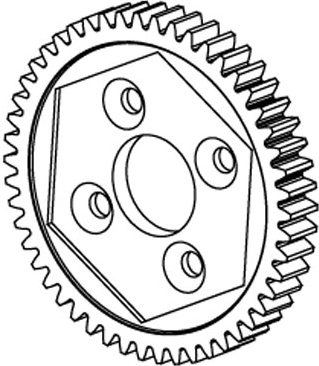Jamara Dakar/BL8 main gear, 50 teeth, module 0.8