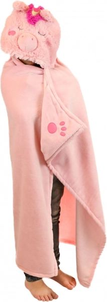 Cozy Noxxiez topla dječja dekica s kapuljačom Jednorog