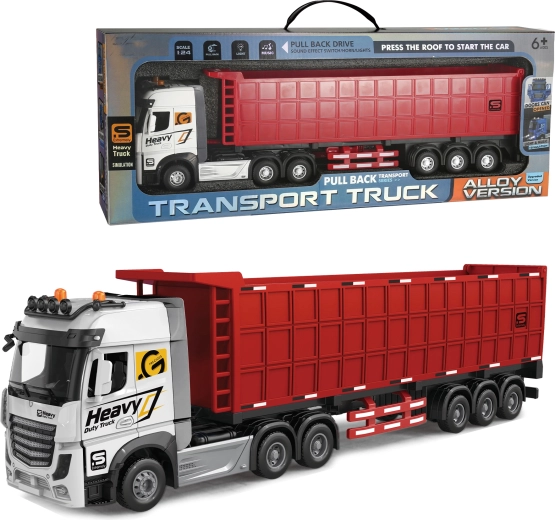 Metalni kamion 1:24 s prikolicom i funkcijom posipanja