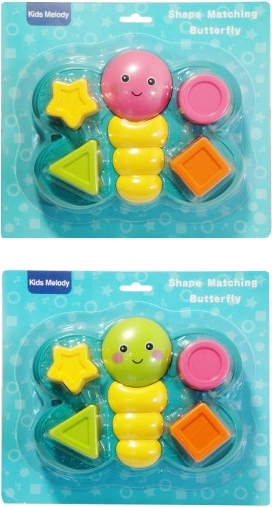Didactic Butterfly Shape Sorter for Babies