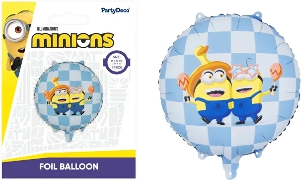 Folijski balon u obliku pastile Minionki 35 × 35 cm mix - 1 komad
