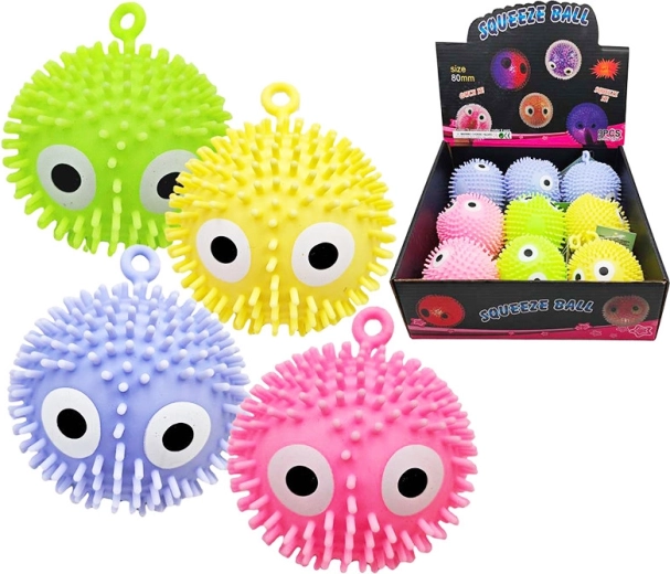 Stlačiva antistresna loptica s očima