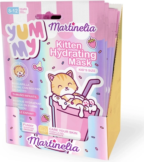 Hydrating face mask for children with a kitten design - 1 piece