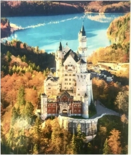 Norimpex Paint by Numbers Castle in the Alps in Autumn 40 × 50 cm