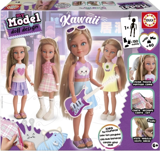 Educa My Model Doll Design kreativni set s lutkom kawaii