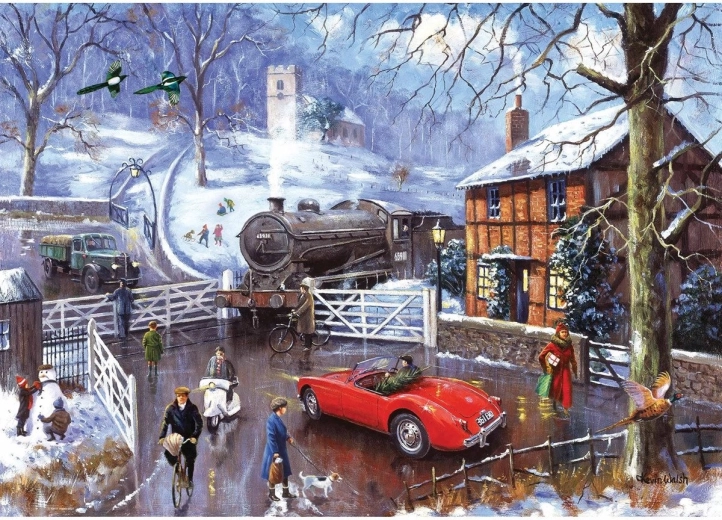 RAVENSBURGER Puzzle željeznički prijelaz 1000 dijelova