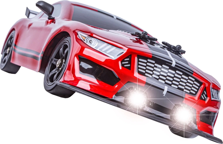 LED lights and sporty Mustang-style body