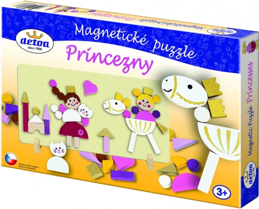 Detoa magnetske drvene puzzle princeze, 45 dijelova