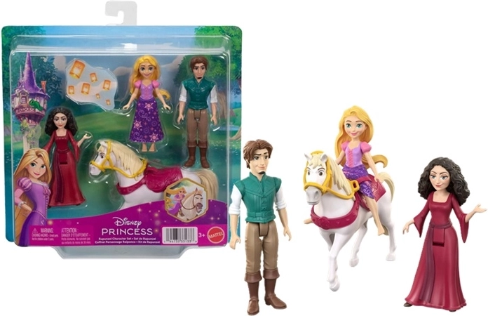 Disney Princess set od 4 mini lutkica Na vlásku