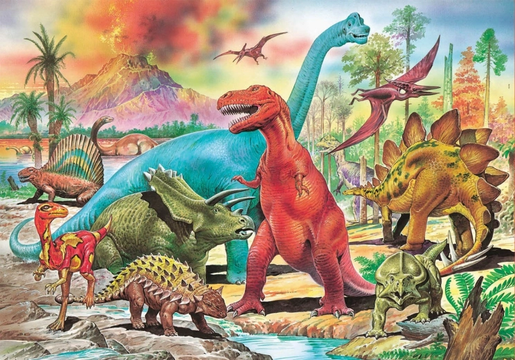 Puzzle dinosauri 100 dijelova